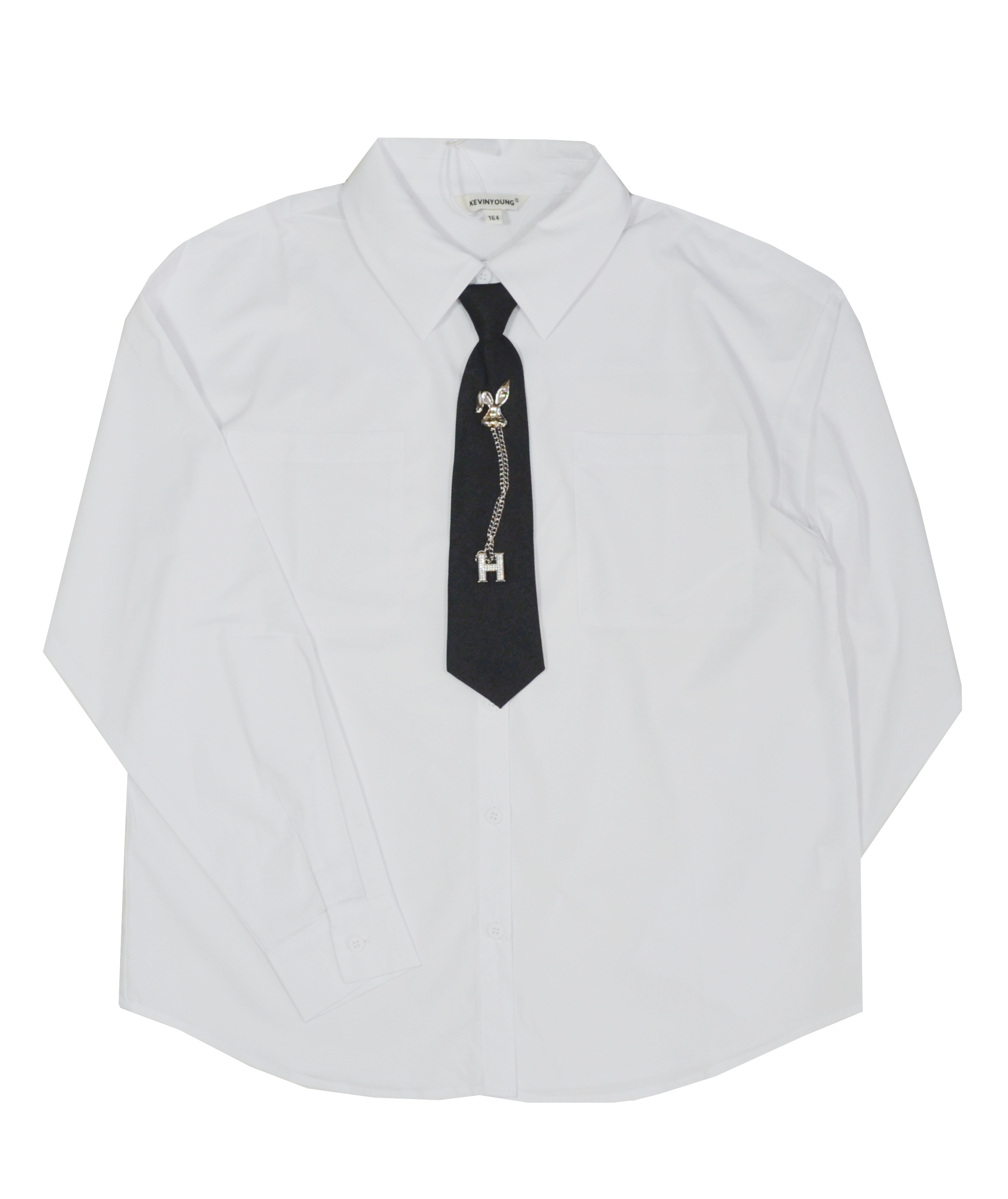 Блузка KevinYoung 95289 Белый школьная одежда