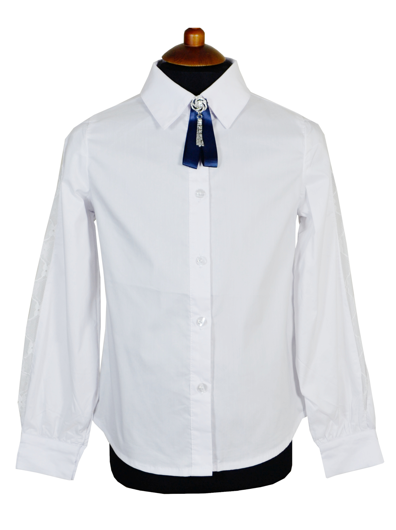 Блузка Colabear 184784 Белый школьная одежда