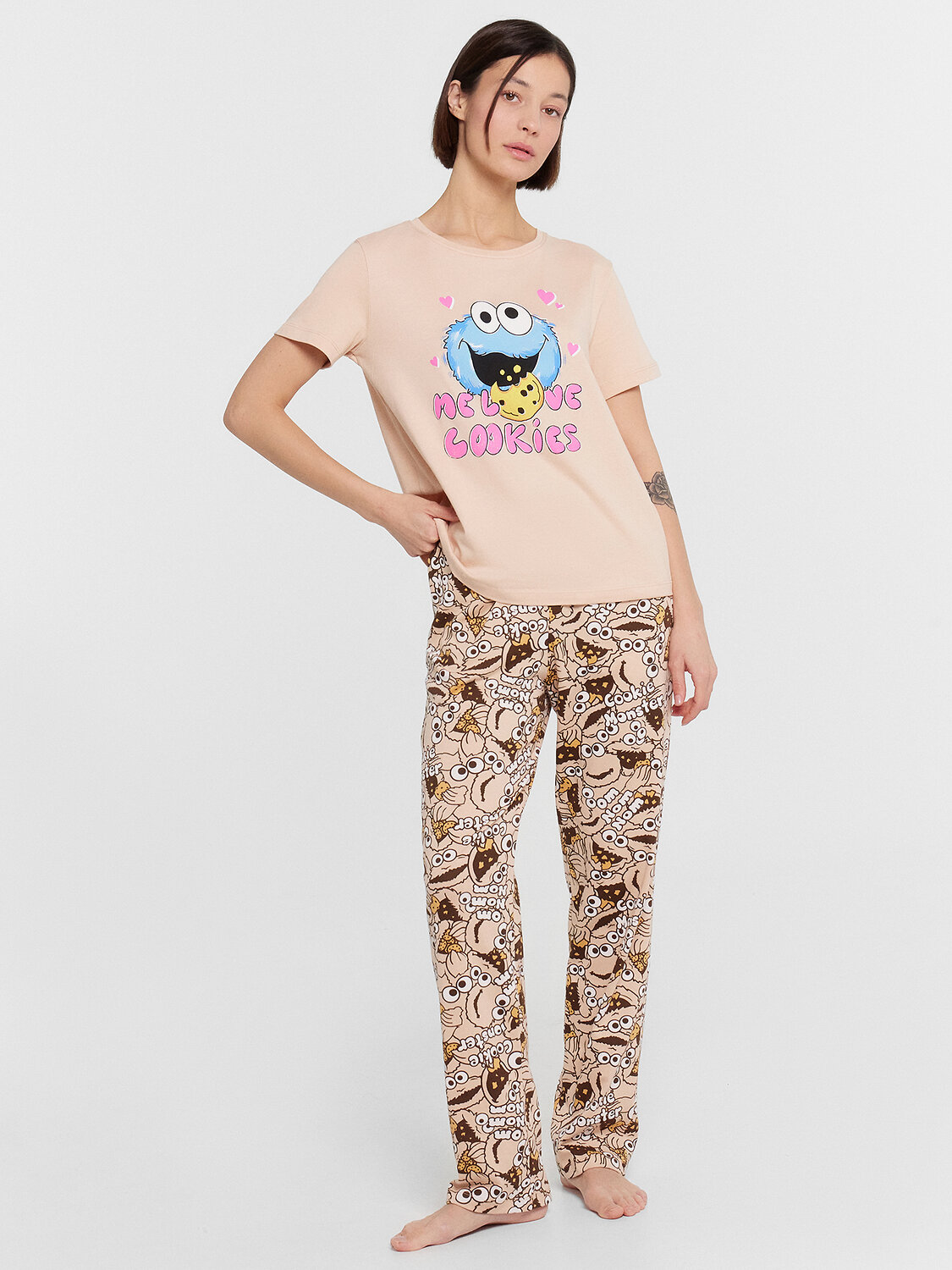 ст. цена1309руб.! MARK FORMELLE Комплект 592511бежевый +персонажи на бежевом