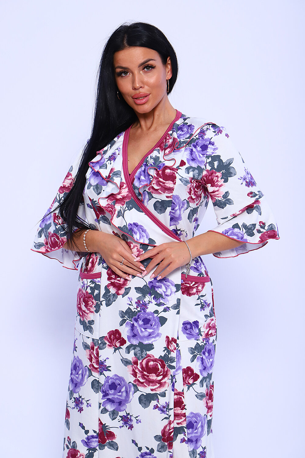 ст. цена1932руб.! Натали Халат 78531белый