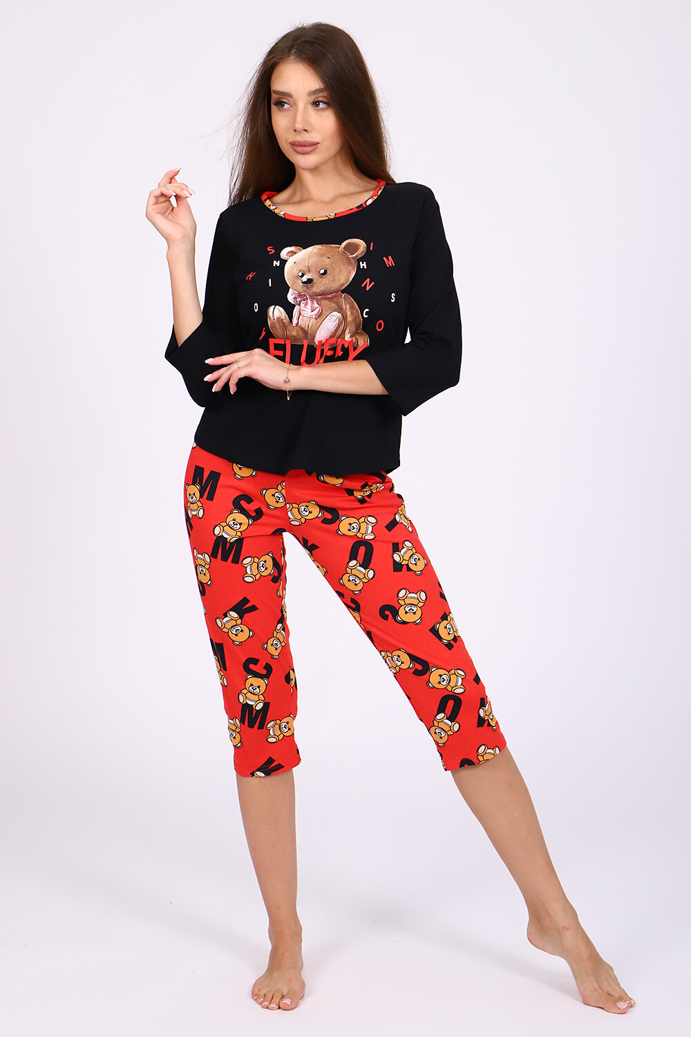 ст. цена996руб.! Натали Костюм 71021черный