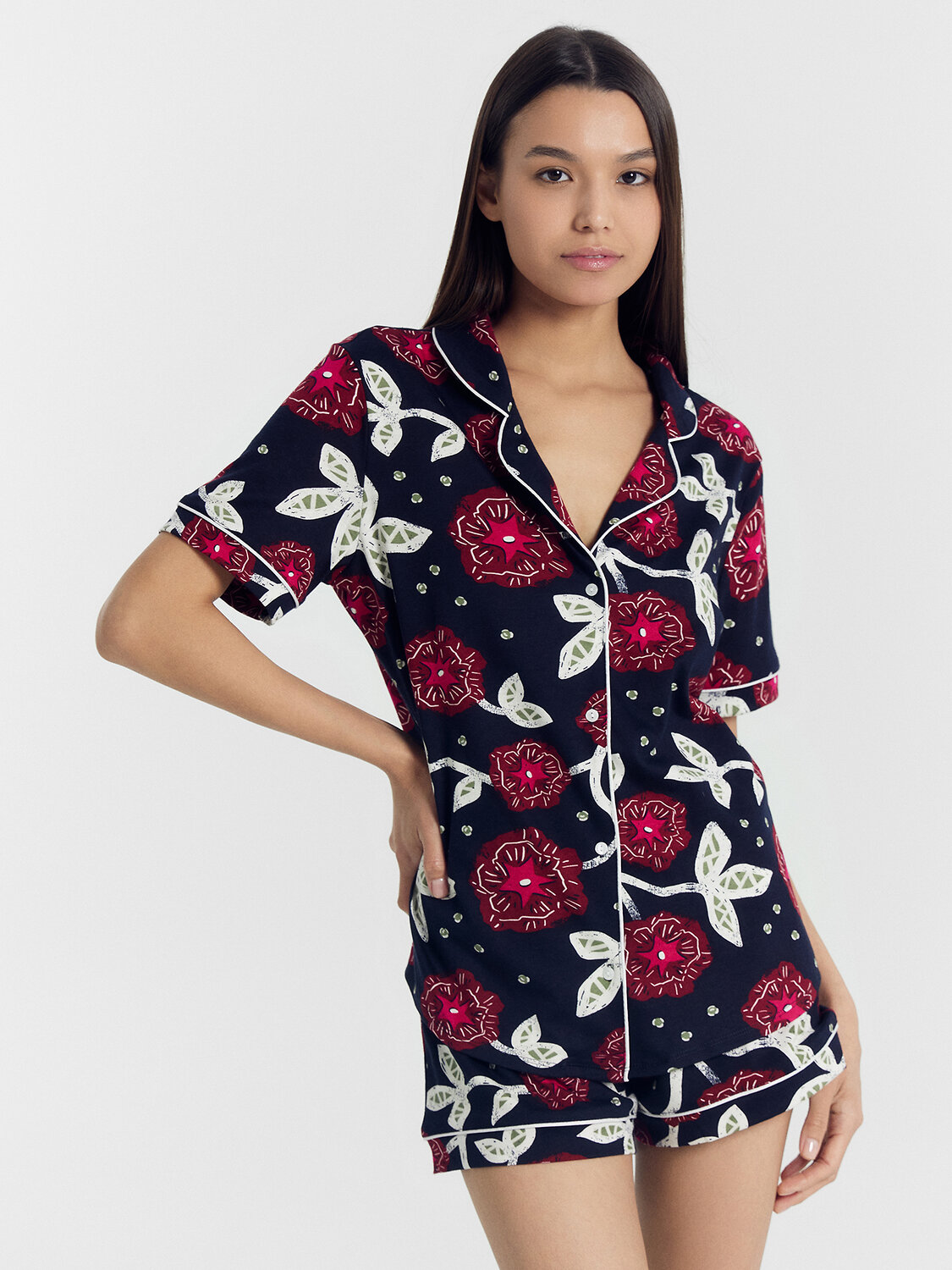 ст. цена1428руб.! MARK FORMELLE Комплект 592478цветы на синем