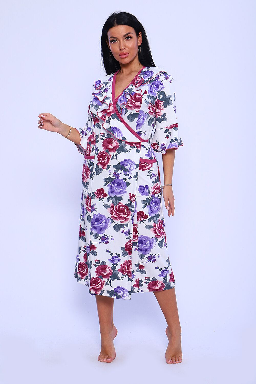 ст. цена1932руб.! Натали Халат 78531белый