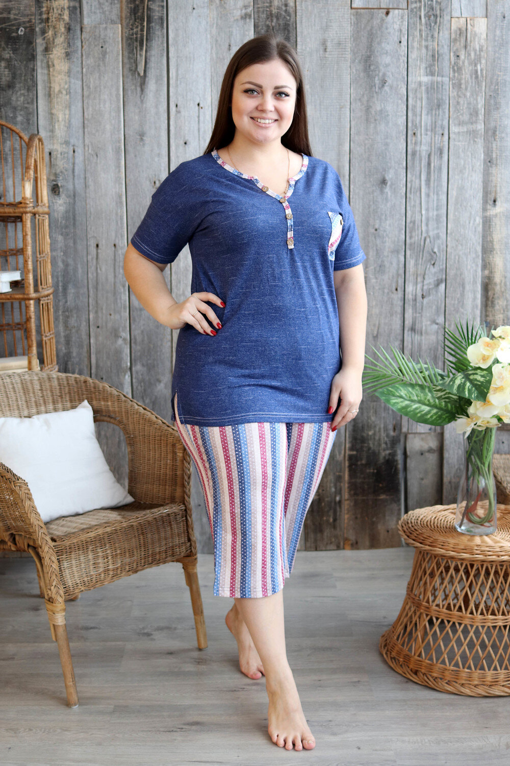 ст. цена1020руб.! Натали Костюм 9107джинс