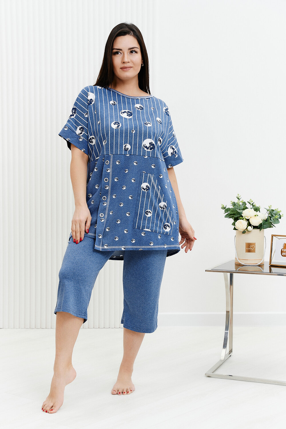 ст. цена1386руб.! Натали Костюм 9142джинс