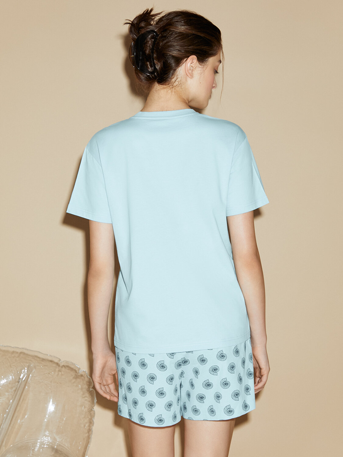 ст. цена1333руб.! Omsa Пижама OmD 0235D NAUTILUS Пижама жен. (Футболка + шорты), СО