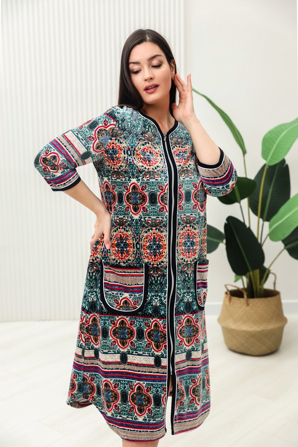 ст. цена1716руб.! Натали Халат 9227орнамент