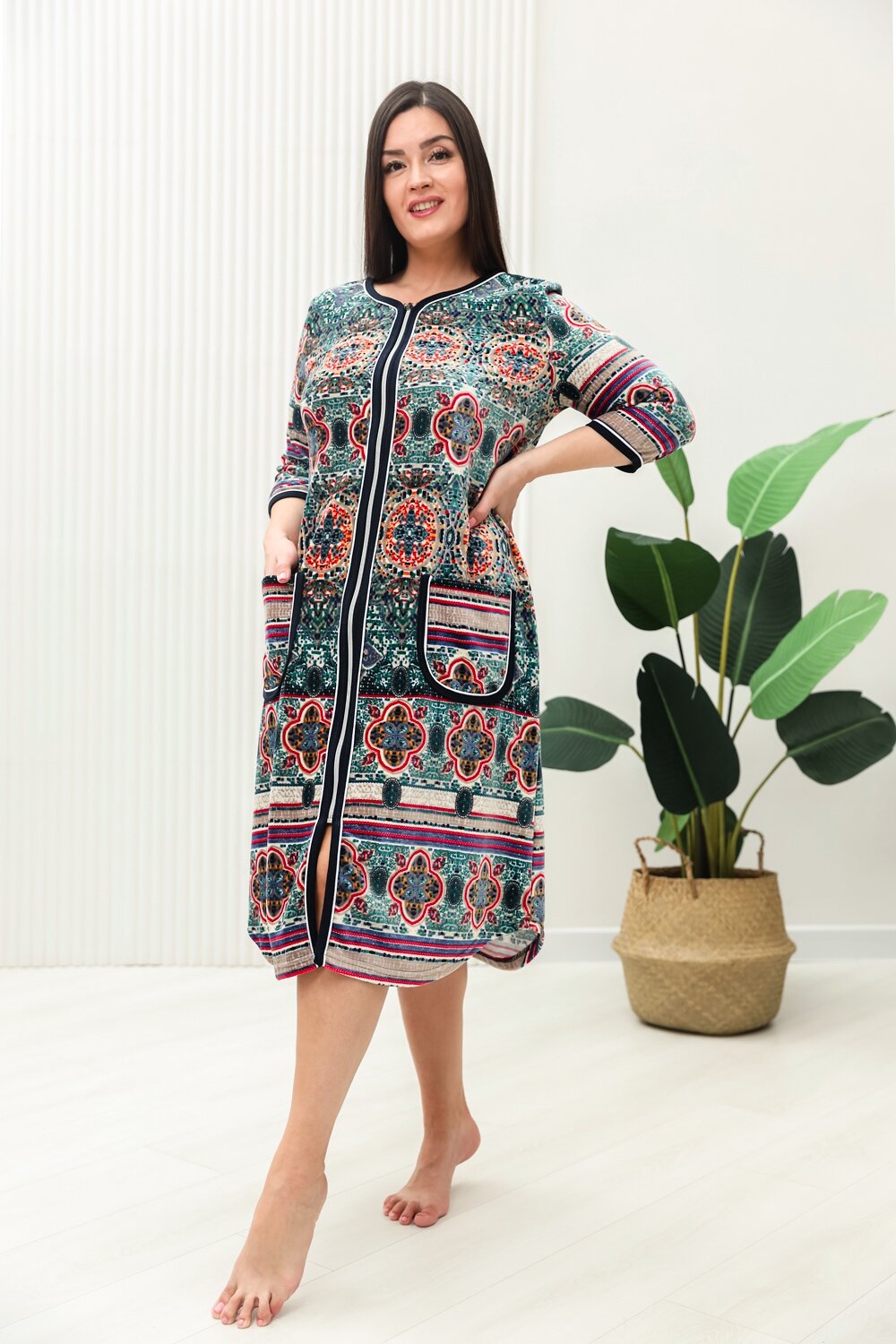 ст. цена1716руб.! Натали Халат 9227орнамент