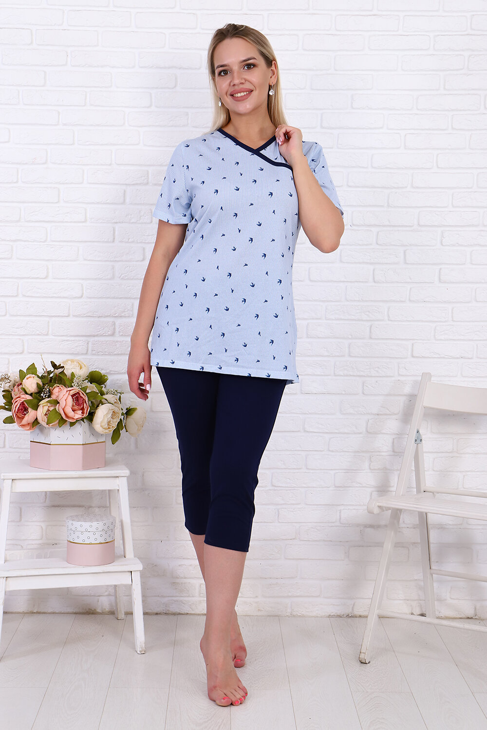 ст. цена1068руб.! Натали Костюм 70009синий