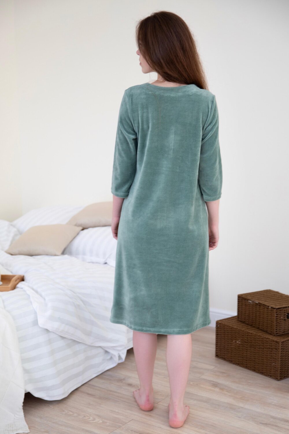 ст. цена2071руб.! Lika Dress Халат 7607Зеленый