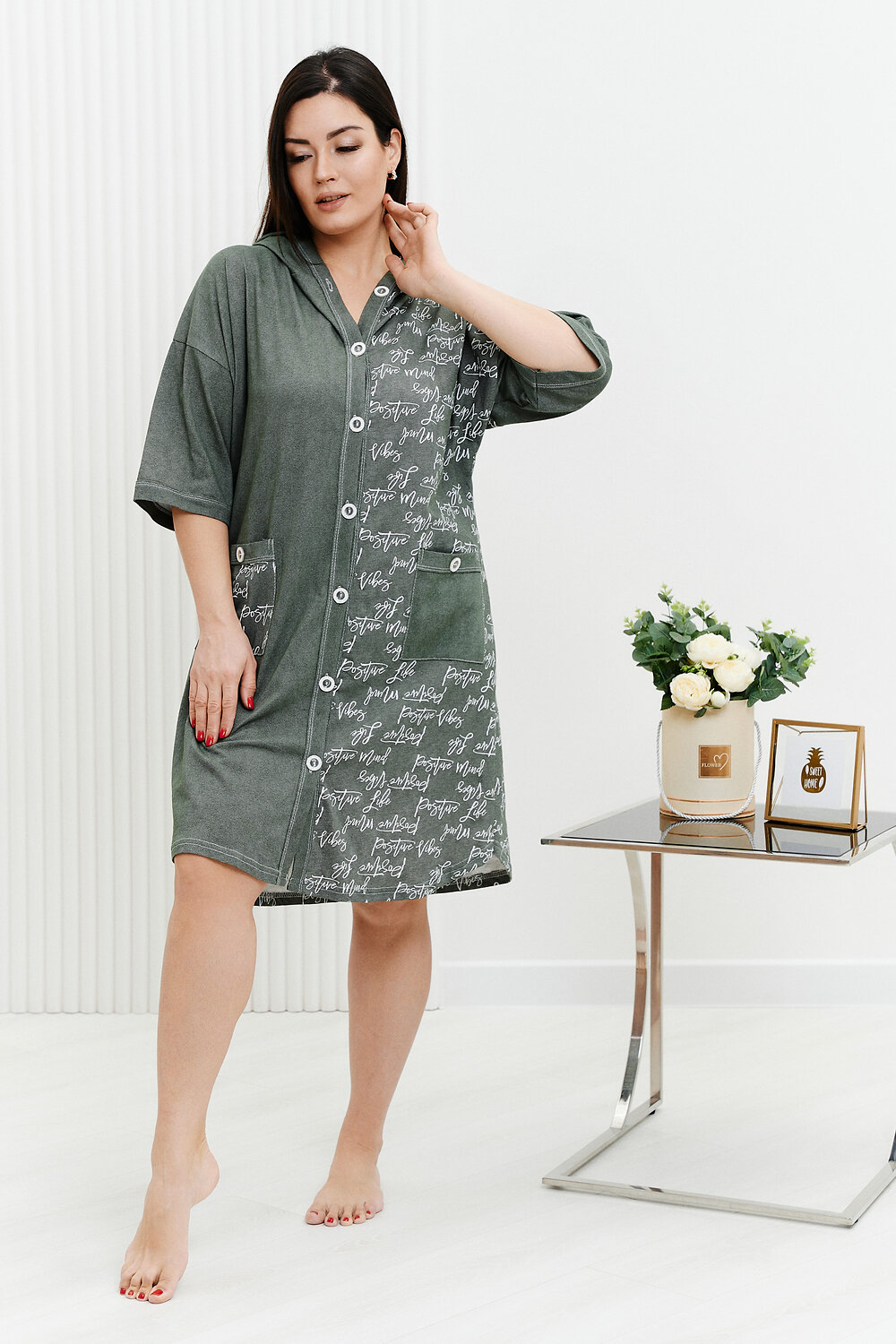 ст. цена996руб.! Натали Халат 9175хаки