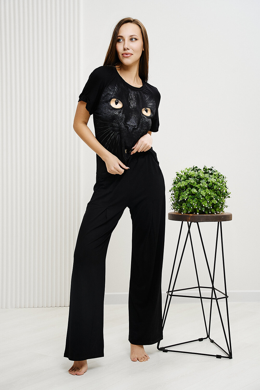 ст. цена1260руб.! Натали Костюм 8338черный