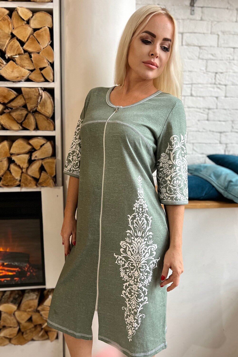 ст. цена912руб.! Натали Халат 8165хаки