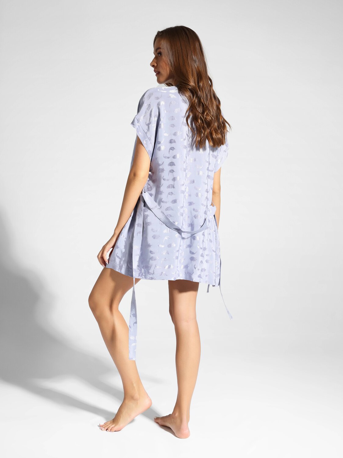 ст. цена2794руб.! Conte elegant Халат LUX LOUNGEWEAR LHW 999grey-lilac