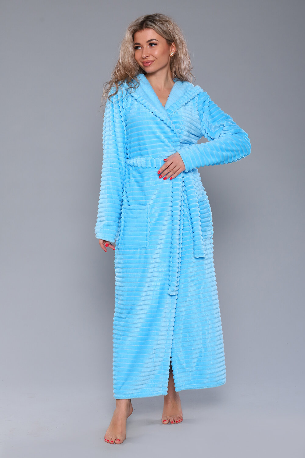 ст. цена1656руб.! Натали Халат 5721бирюзовый