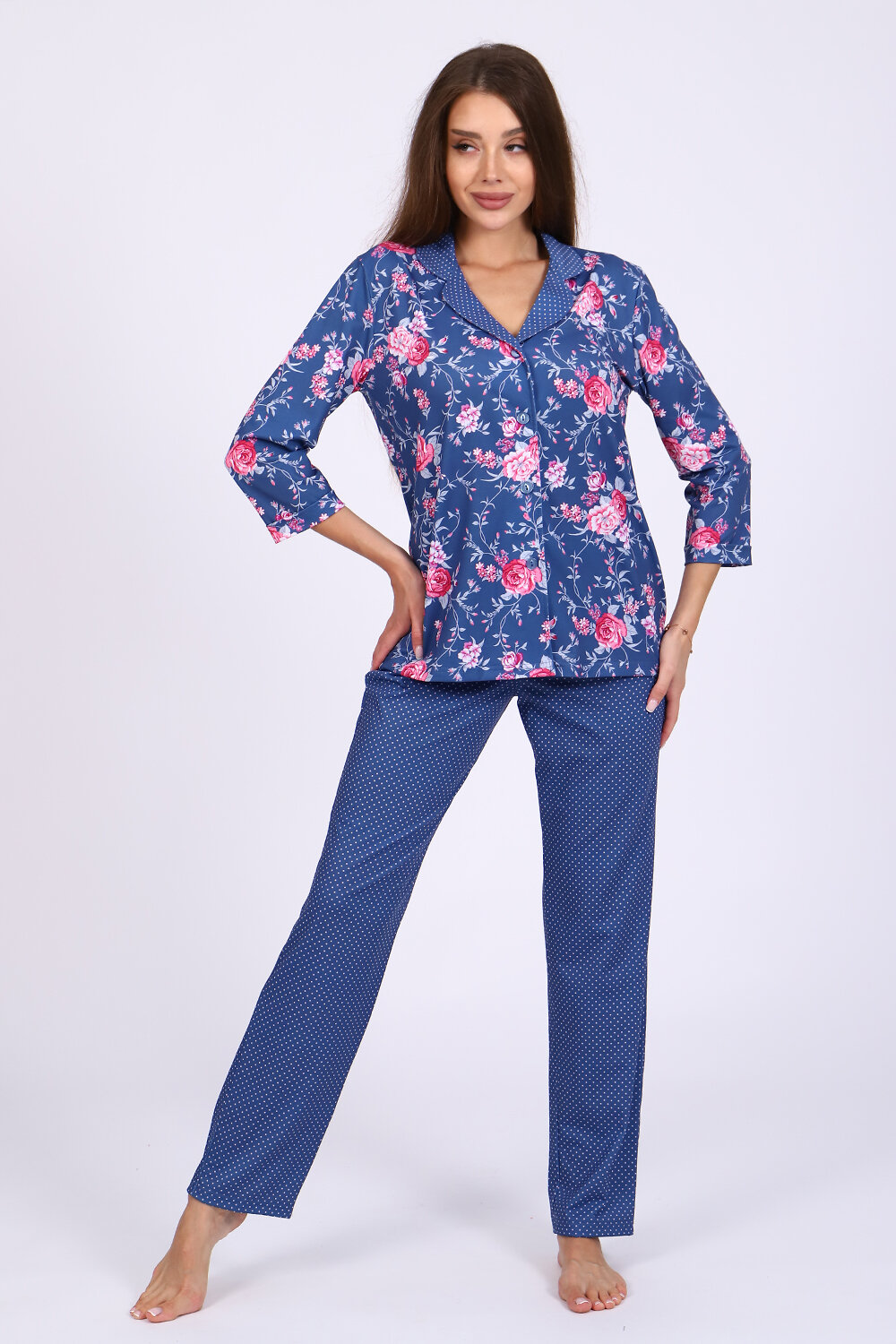 ст. цена1104руб.! Натали Костюм 71028синий