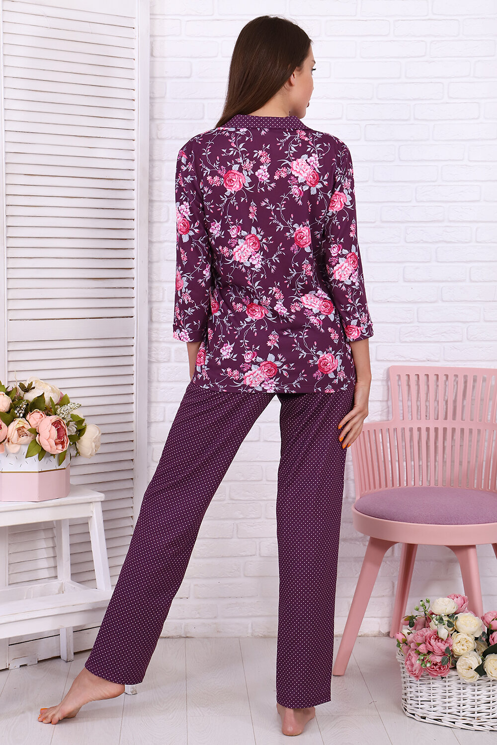 ст. цена1104руб.! Натали Костюм 71028брусничный