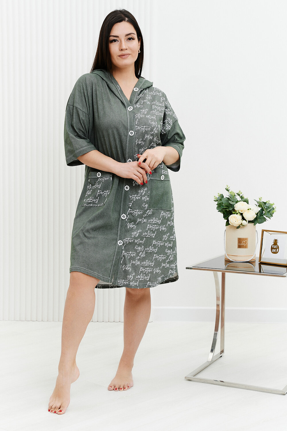 ст. цена996руб.! Натали Халат 9175хаки