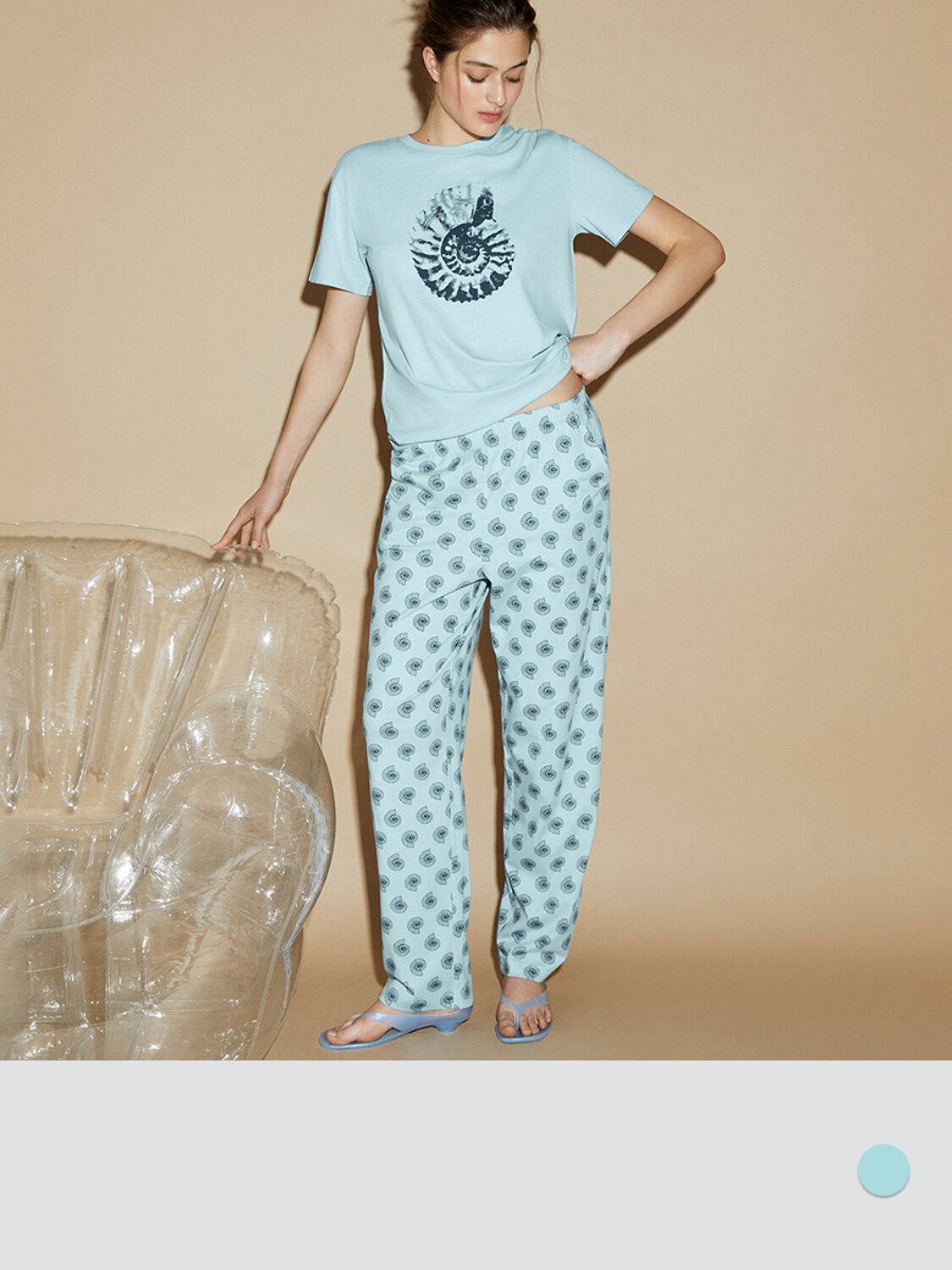 ст. цена2000руб.! Omsa Пижама OmD 0226D NAUTILUS Пижама жен. (Футболка + Брюки), СО