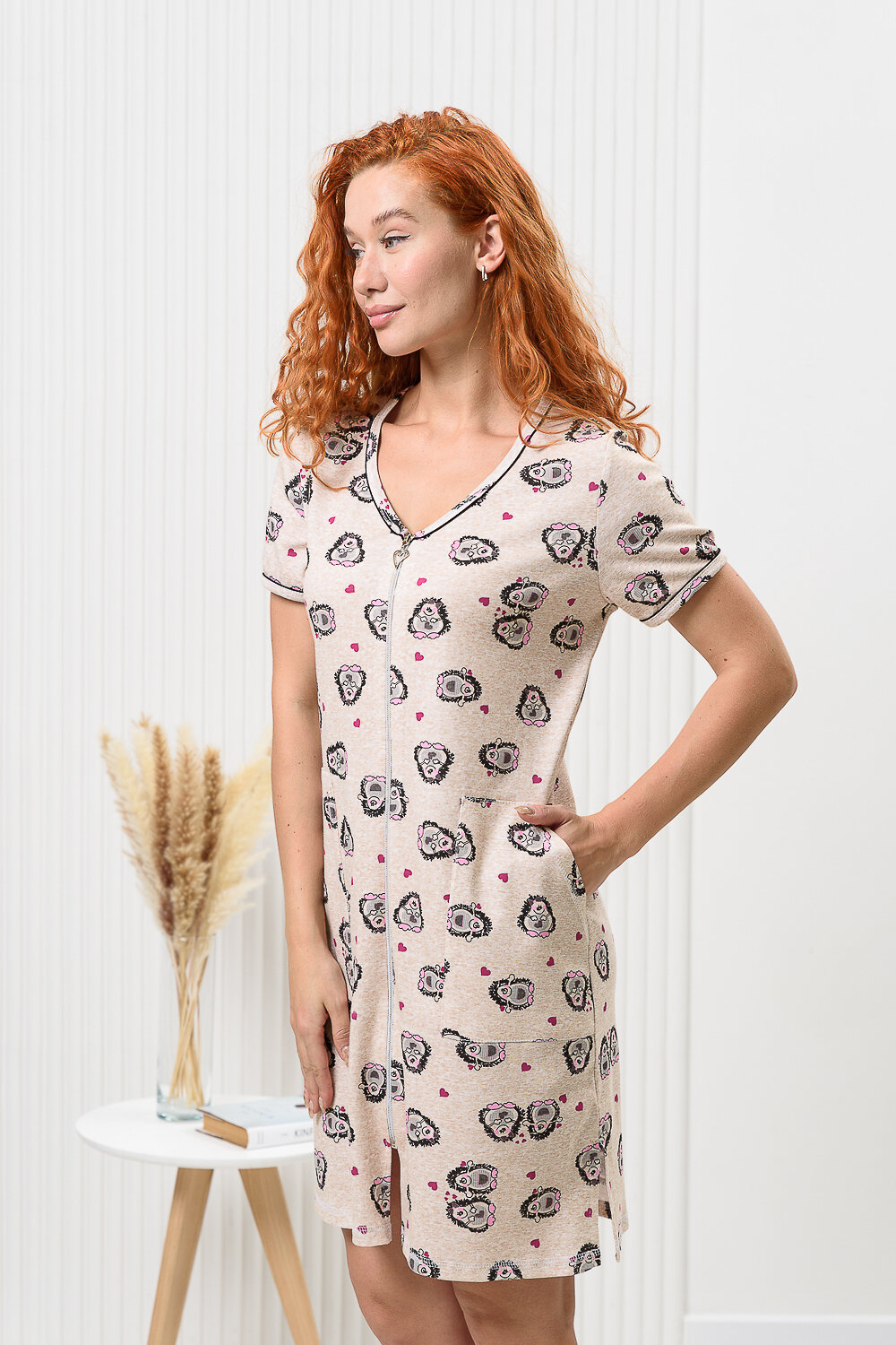 ст. цена924руб.! Натали Халат 8448ежики