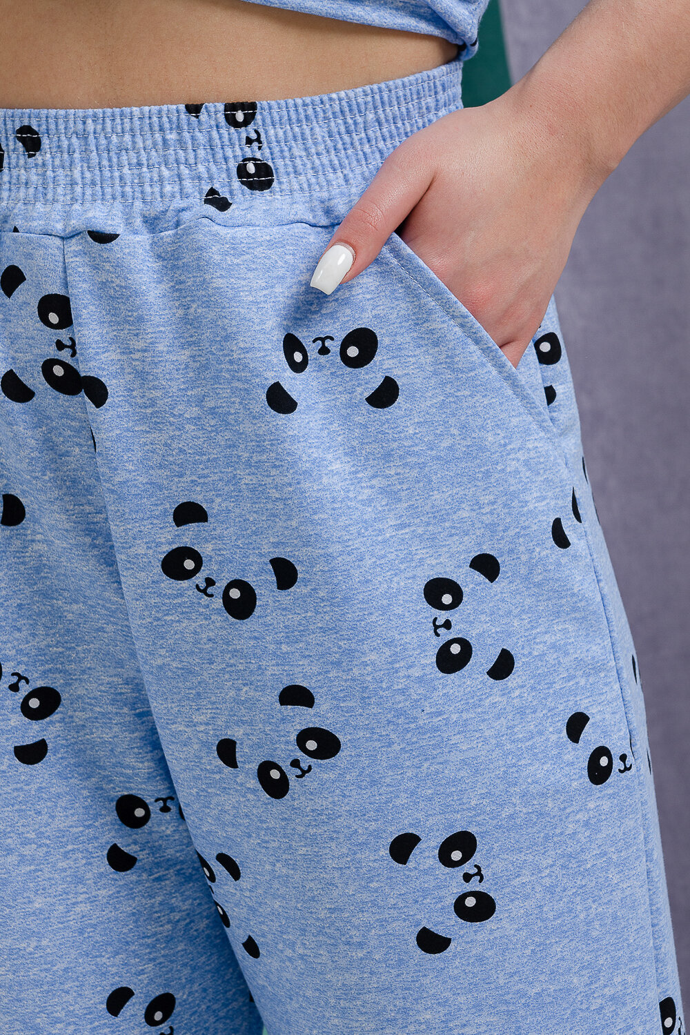 ст. цена1674руб.! Натали Костюм 8435панды на голубом