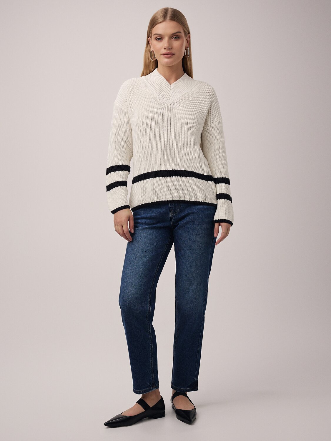 Ст.цена 3852р. Conte elegant Джемпер LDK2398 23С-98СП ecru-black 508483