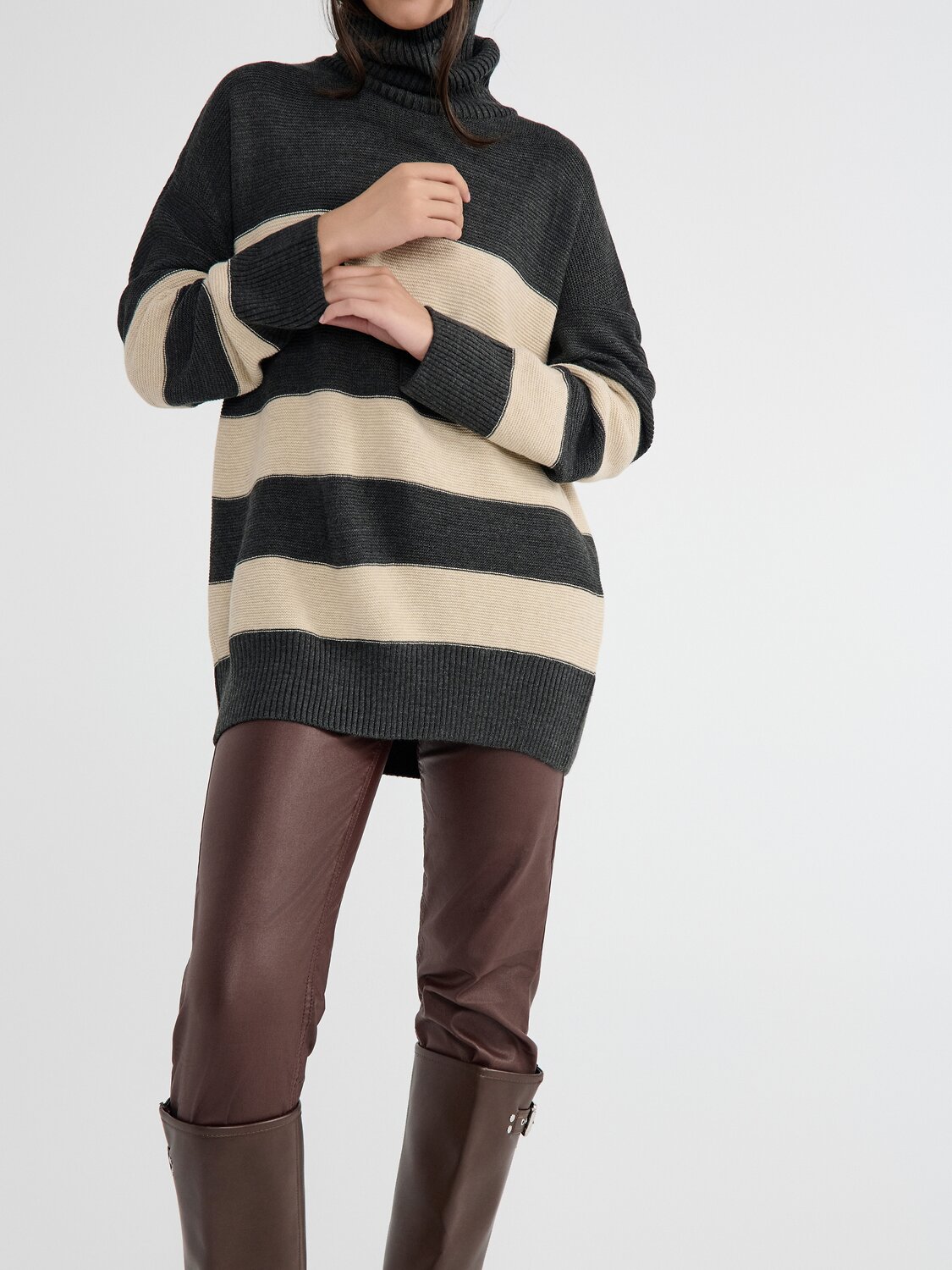 Ст.цена 3852р. Conte elegant Джемпер LDK23107 23С-107СП graphite-beige 508482