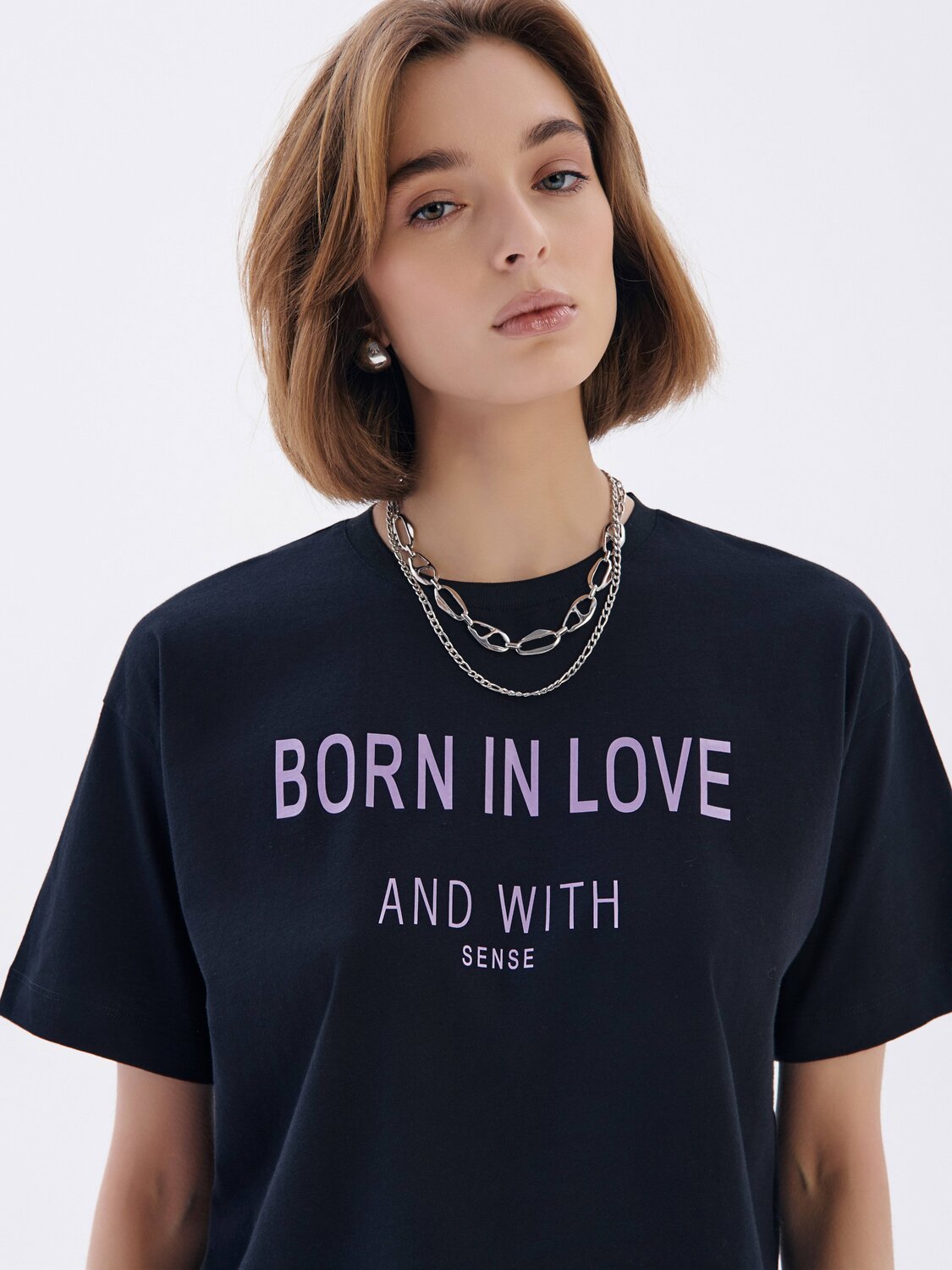 Ст.цена 1454р. Conte elegant Футболка LD 2675 black-born in love 461883