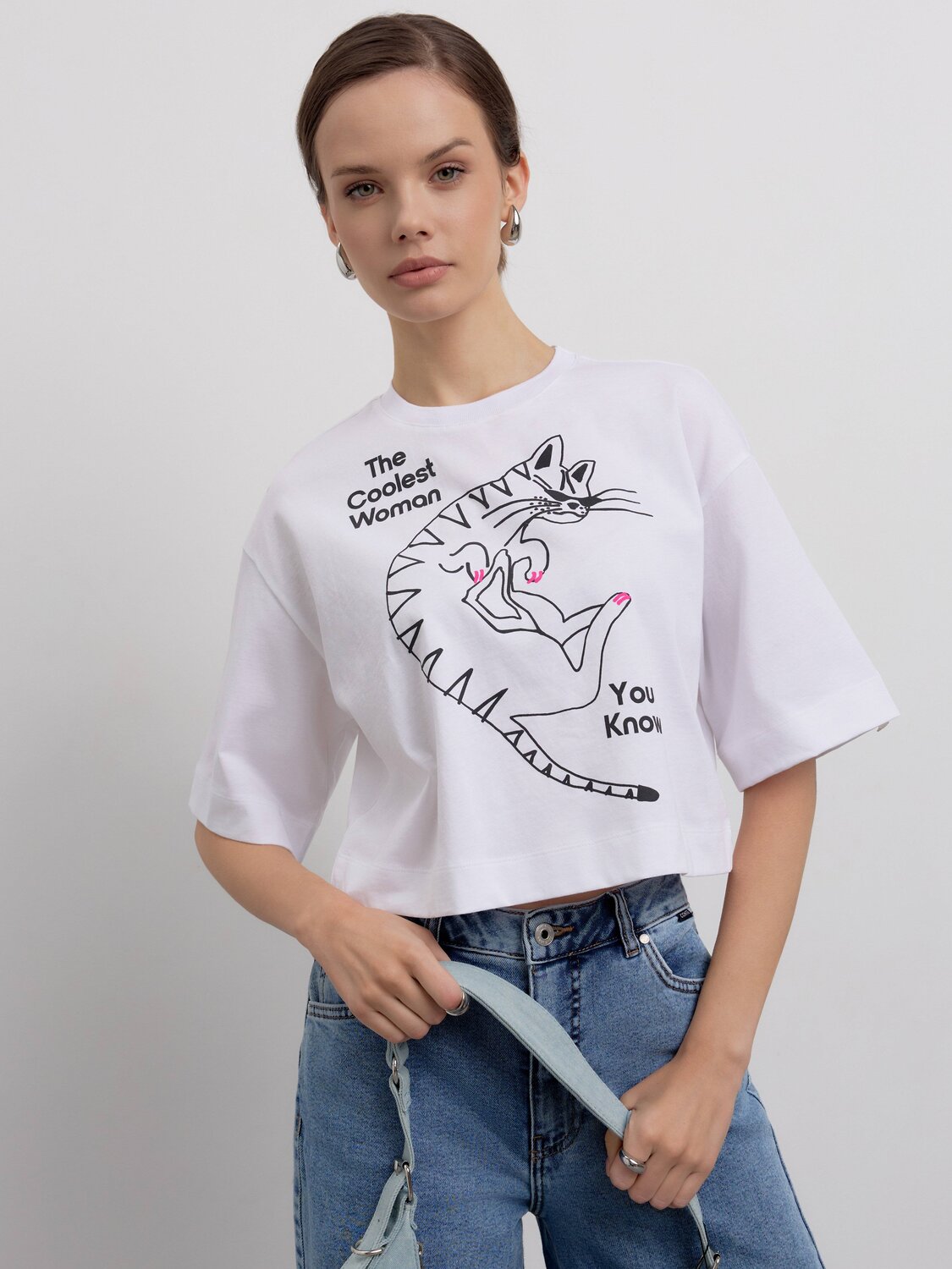 Ст.цена 1394р. Conte elegant Футболка 23С-2731ТСП white-cool cat 461889