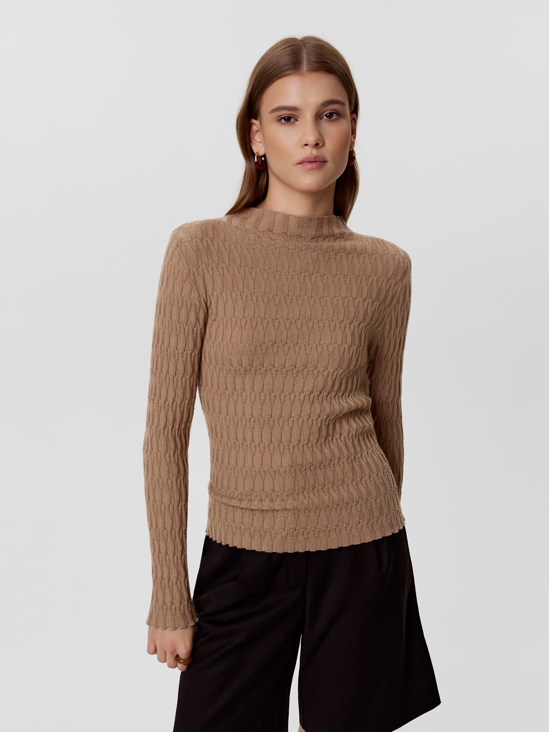 Ст.цена 3550р. Conte elegant Джемпер LDK2464 24С-64СП camel 568868