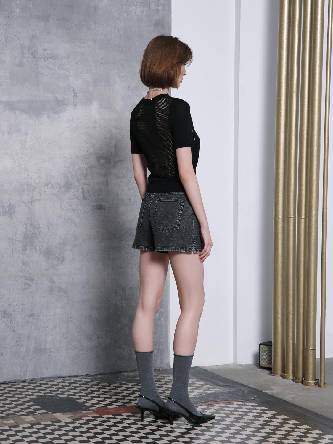 Ст.цена 3060р. Conte elegant Шорты CON-653 washed black 509468