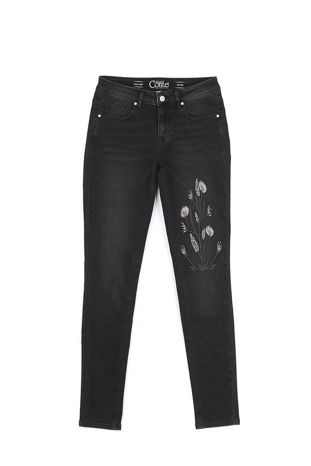 Ст.цена 3028р. Conte elegant Джинсы CON-100 Черный 190719