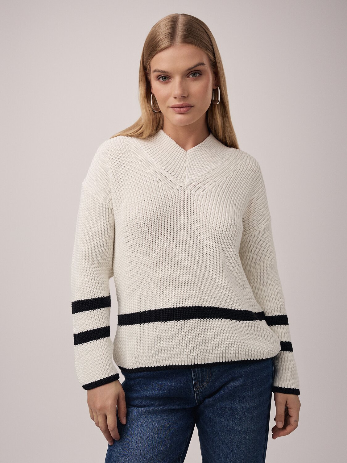 Ст.цена 3852р. Conte elegant Джемпер LDK2398 23С-98СП ecru-black 508483