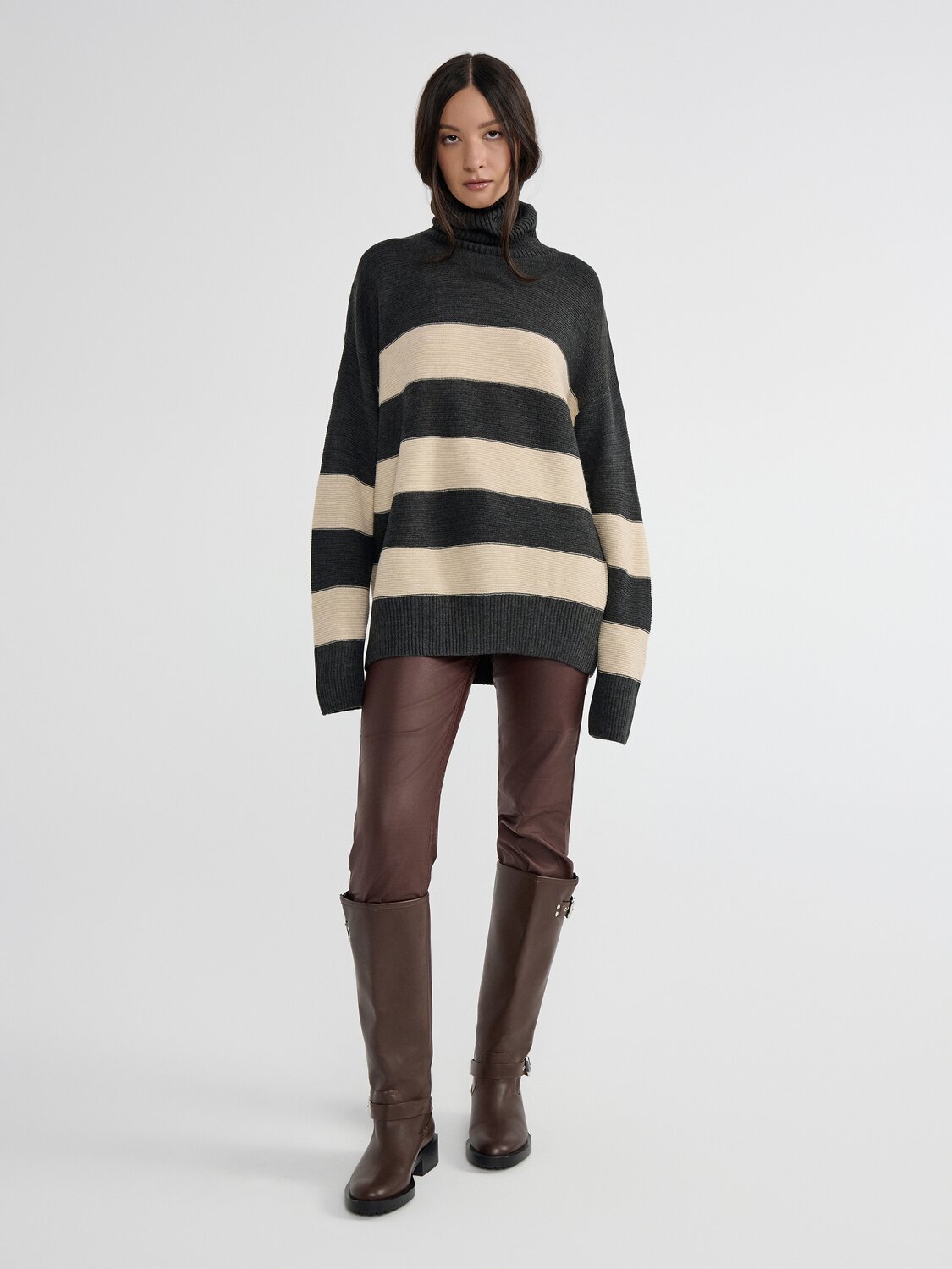 Ст.цена 3852р. Conte elegant Джемпер LDK23107 23С-107СП graphite-beige 508482