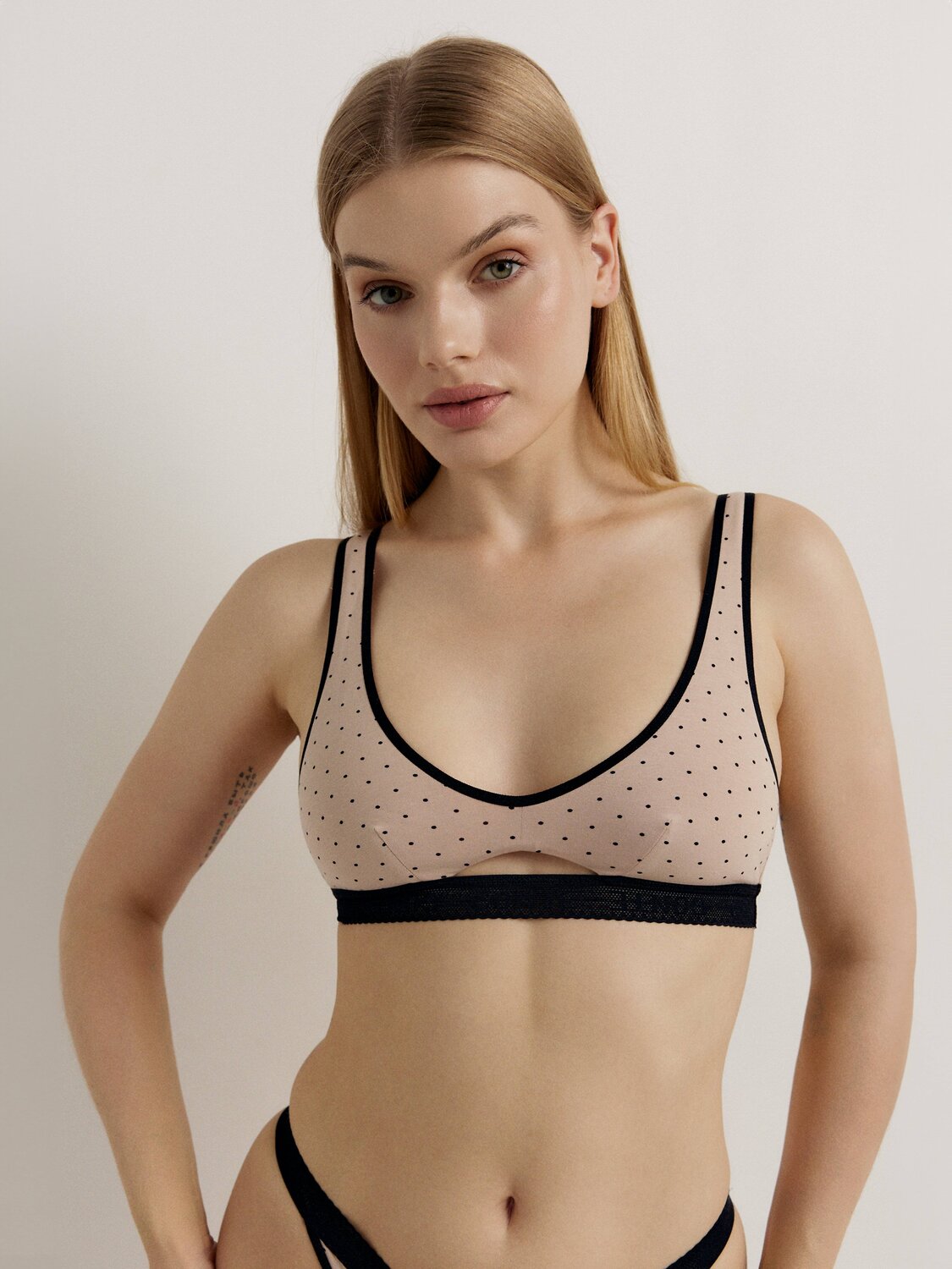 Ст.цена 873р. Conte elegant Бюстье PRINT DOTS LBE 2541 cappuccino-black 508790