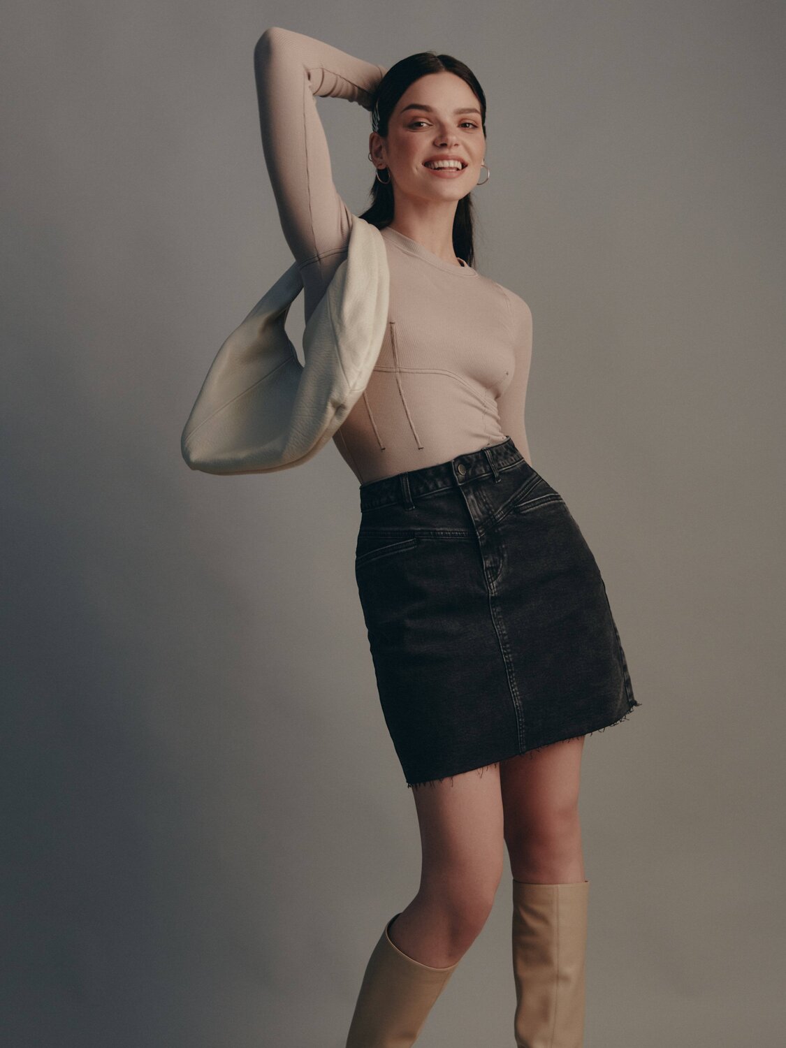 Ст.цена 2544р. Conte elegant Юбка CON-508 washed black 256197