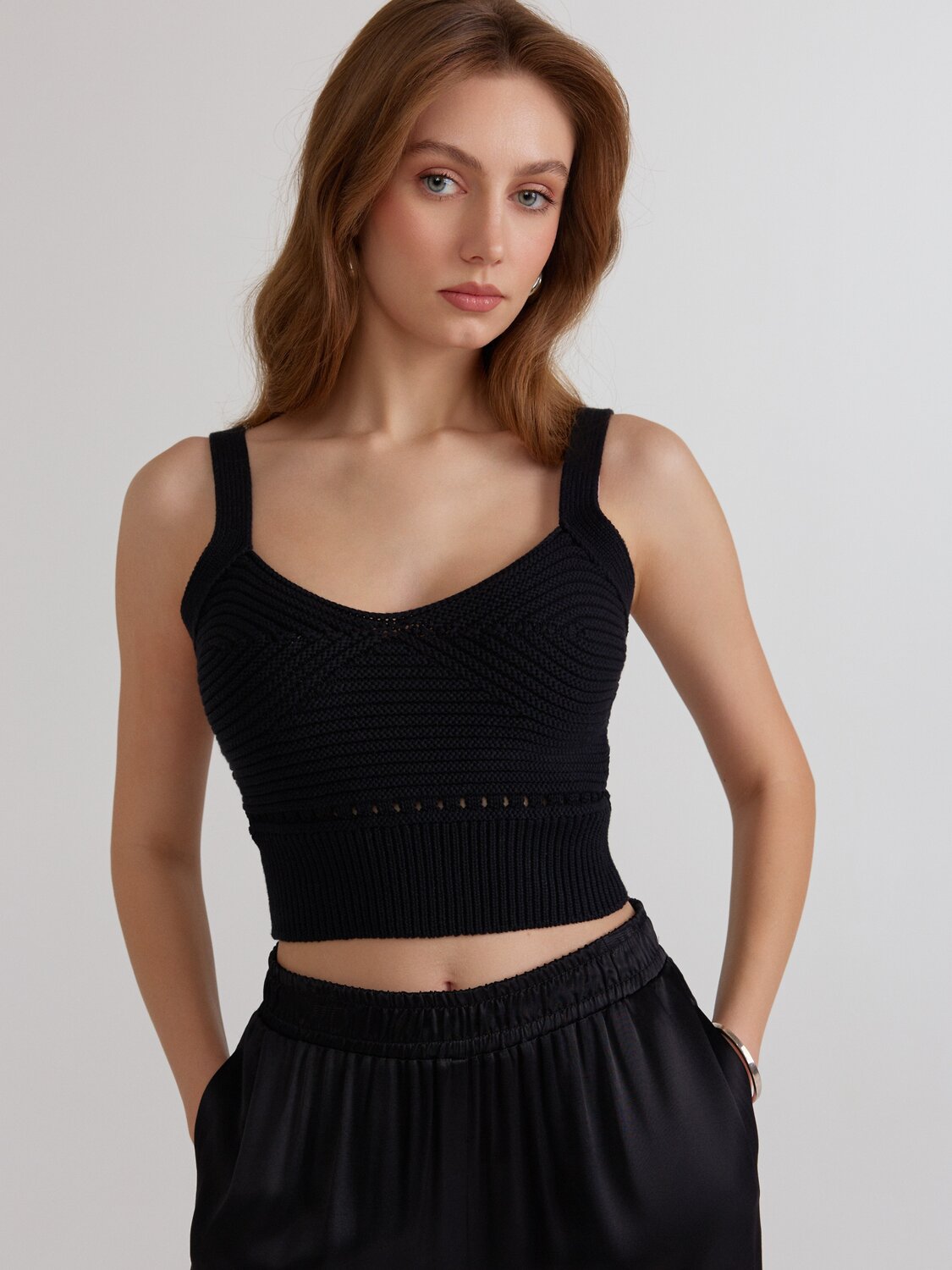 Ст.цена 2278р. Conte elegant Топ LDK2460 24С-60СП black 509027