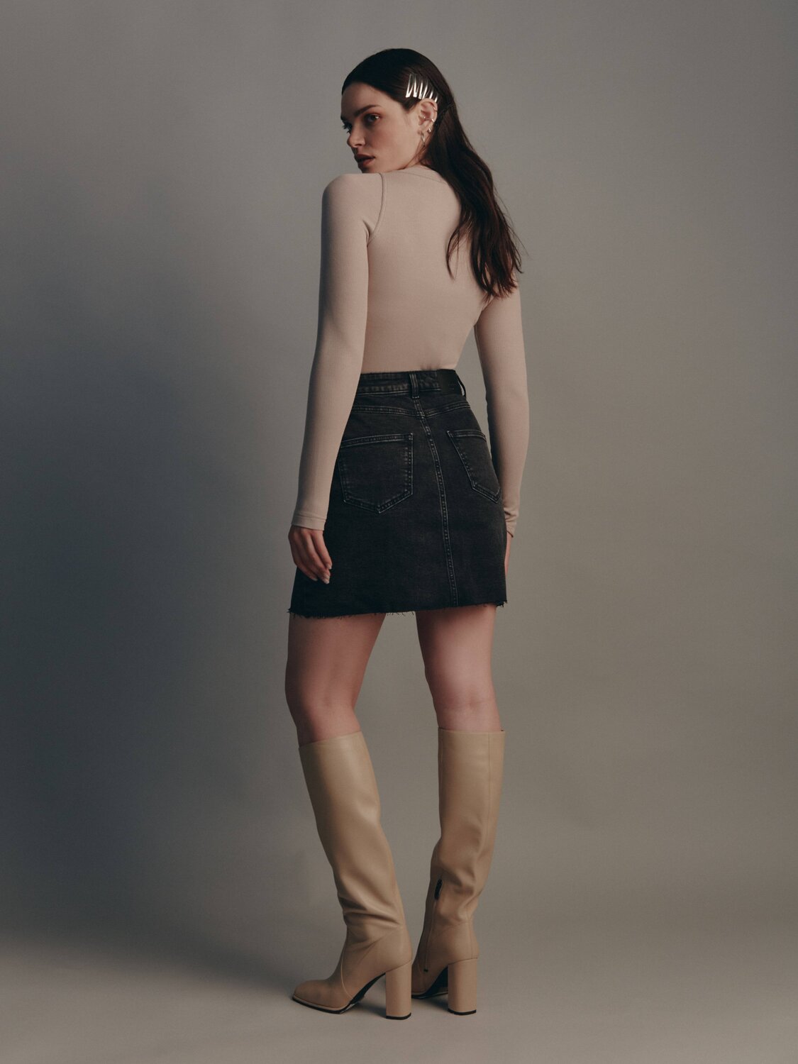 Ст.цена 2544р. Conte elegant Юбка CON-508 washed black 256197