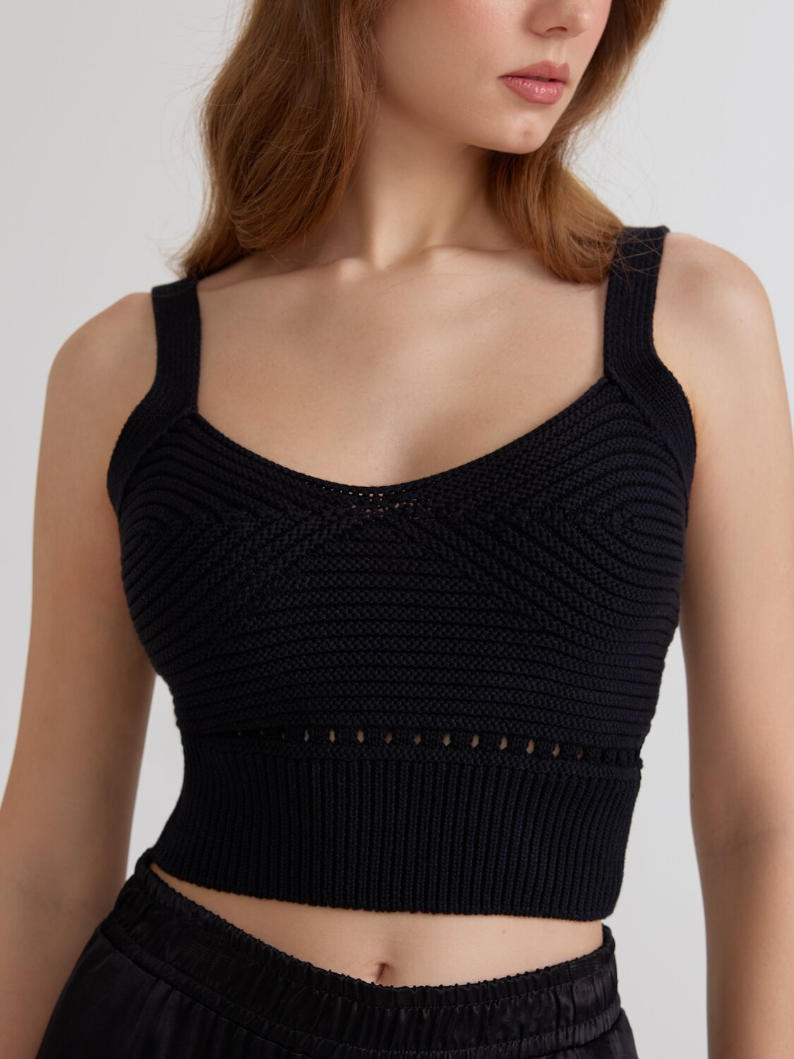 Ст.цена 2278р. Conte elegant Топ LDK2460 24С-60СП black 509027