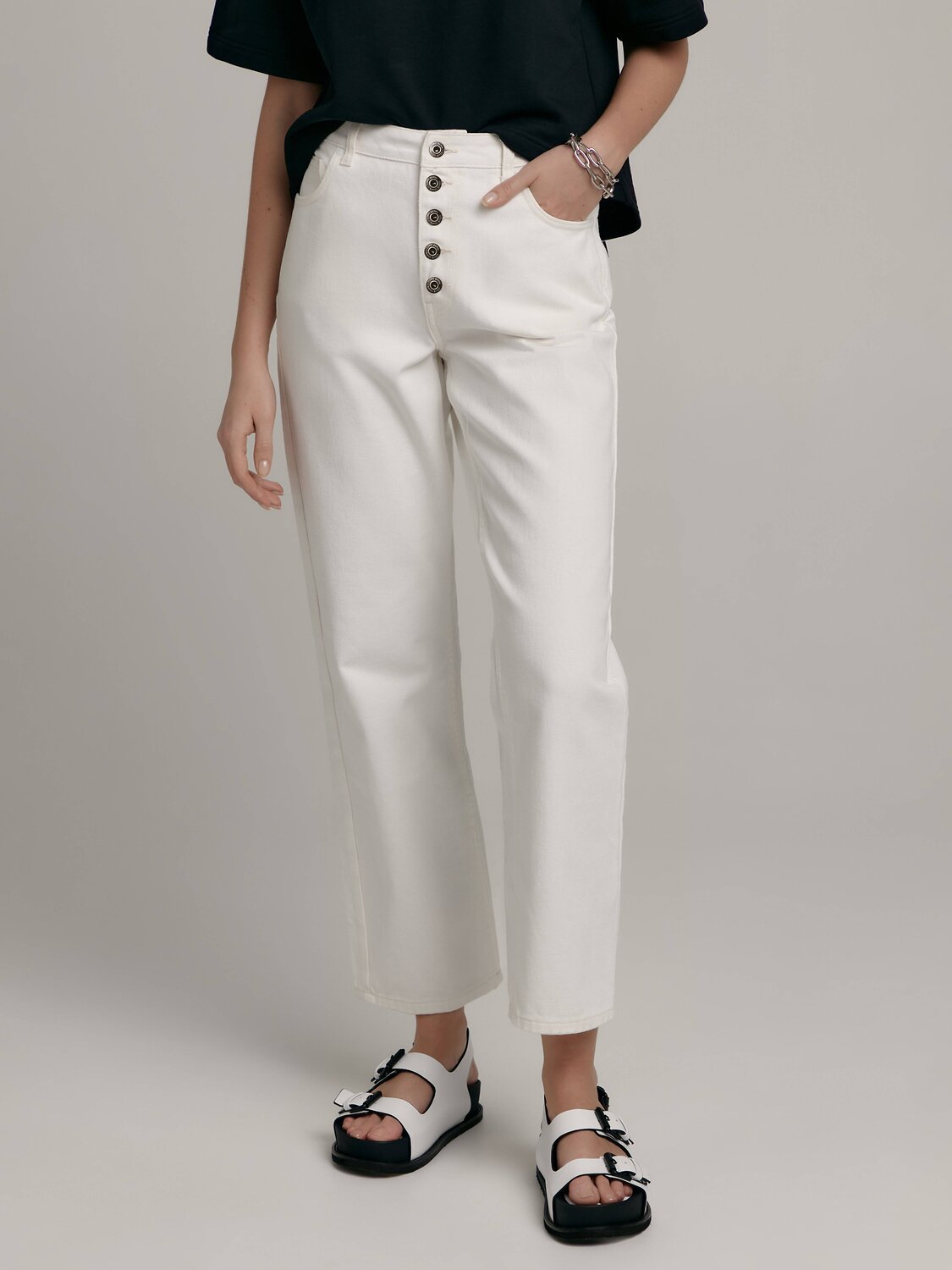 Ст.цена 3540р. Conte elegant Джинсы CON-547 off white 280956