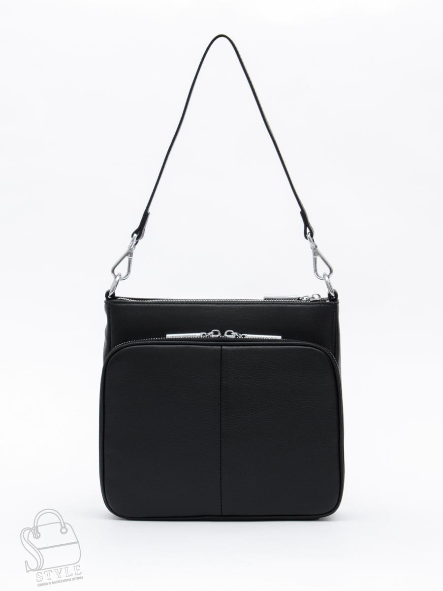 Сумка женская кожаная 2378Y black Polina&Eiterou