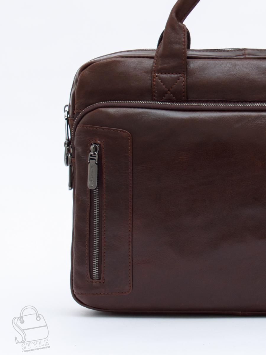 Портфель мужской кожаный 0991Z coffee Zinimsk