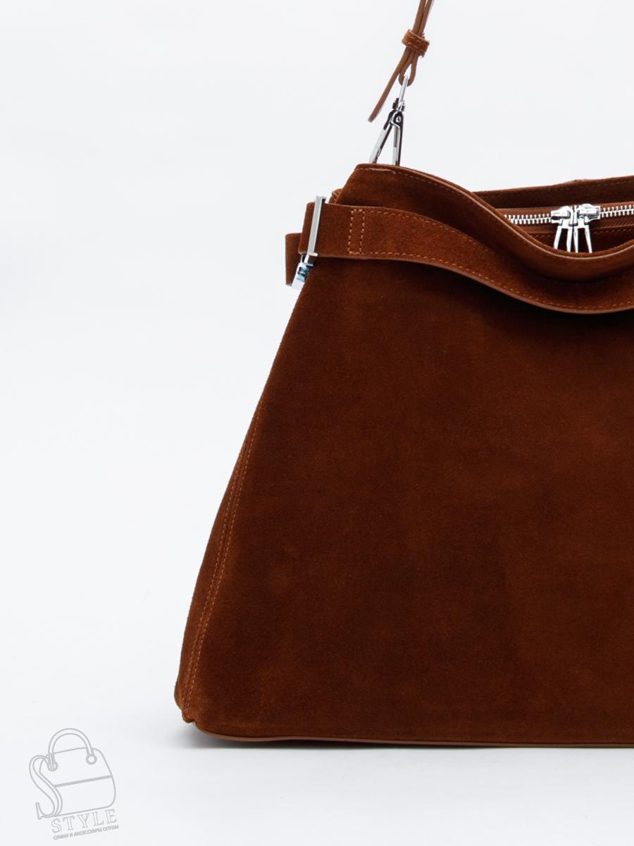 Сумка женская кожаная 6149Q brown Polina&Eiterou