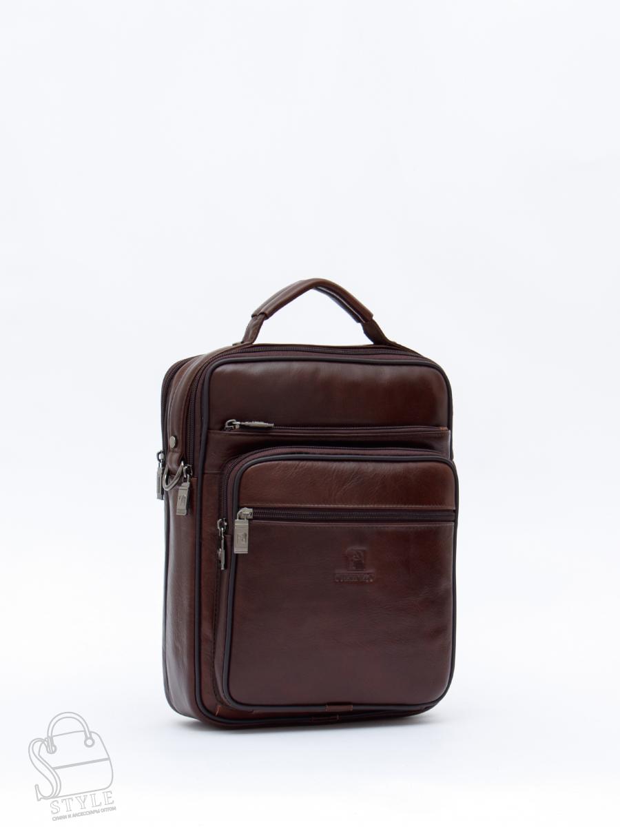 Сумка мужская кожаная 7905-4 brown Fuzhinino