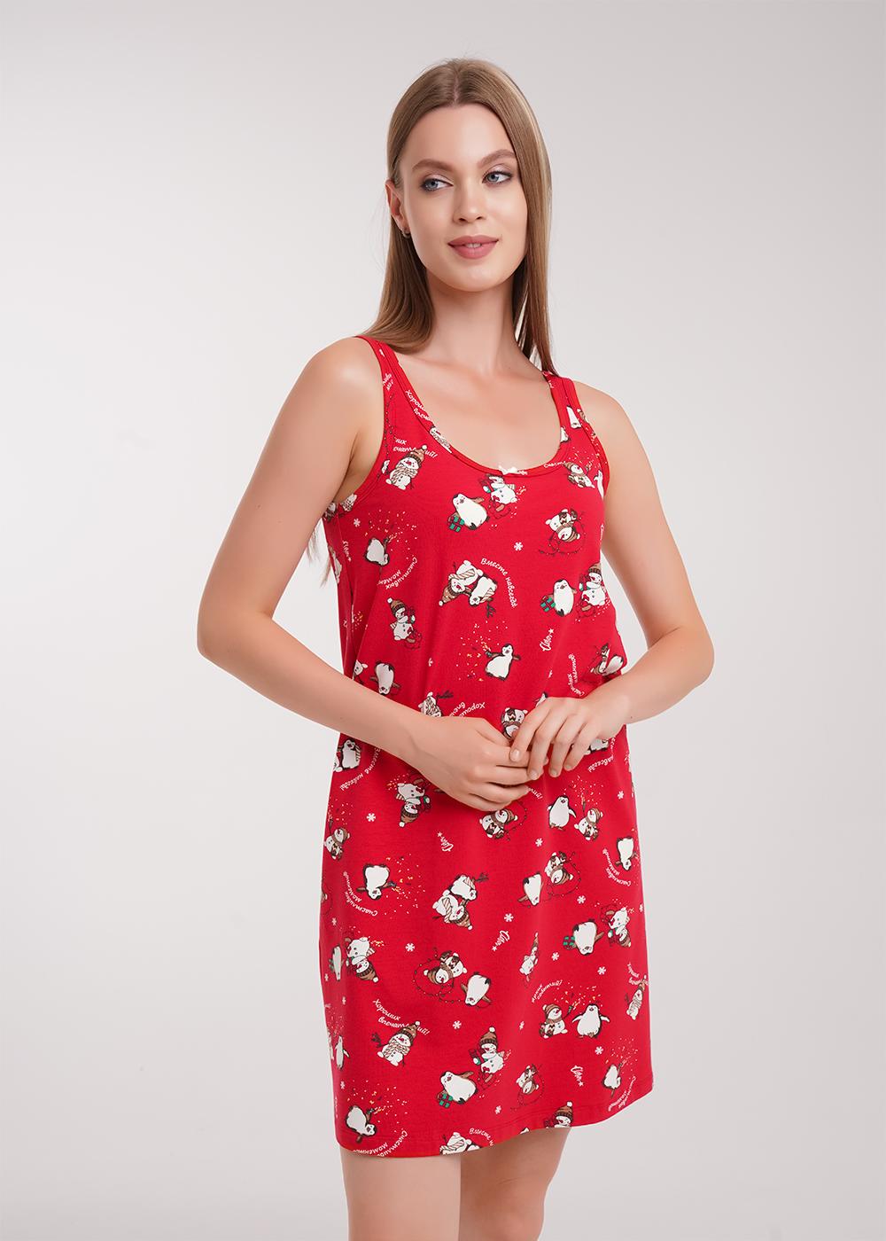 CLE LS15-1202 Сорочка ночн. жен. Конфетти