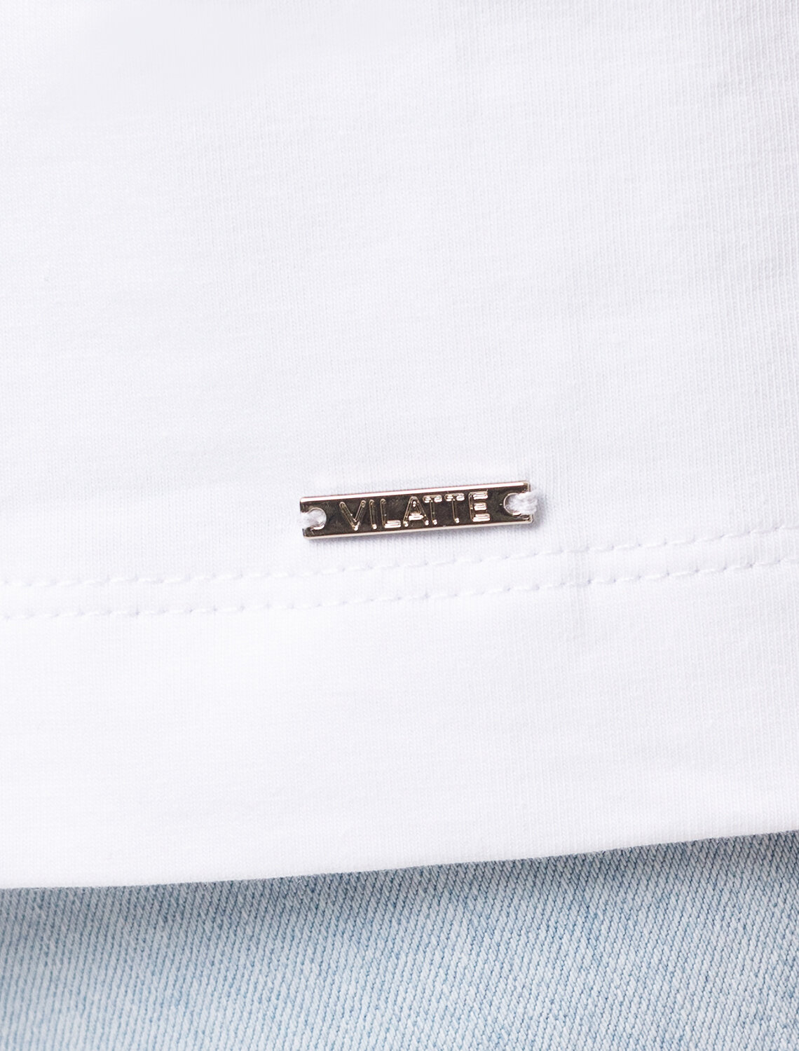 ст. цена1590руб.! VILATTE Футболка D49.983белый_flower_market