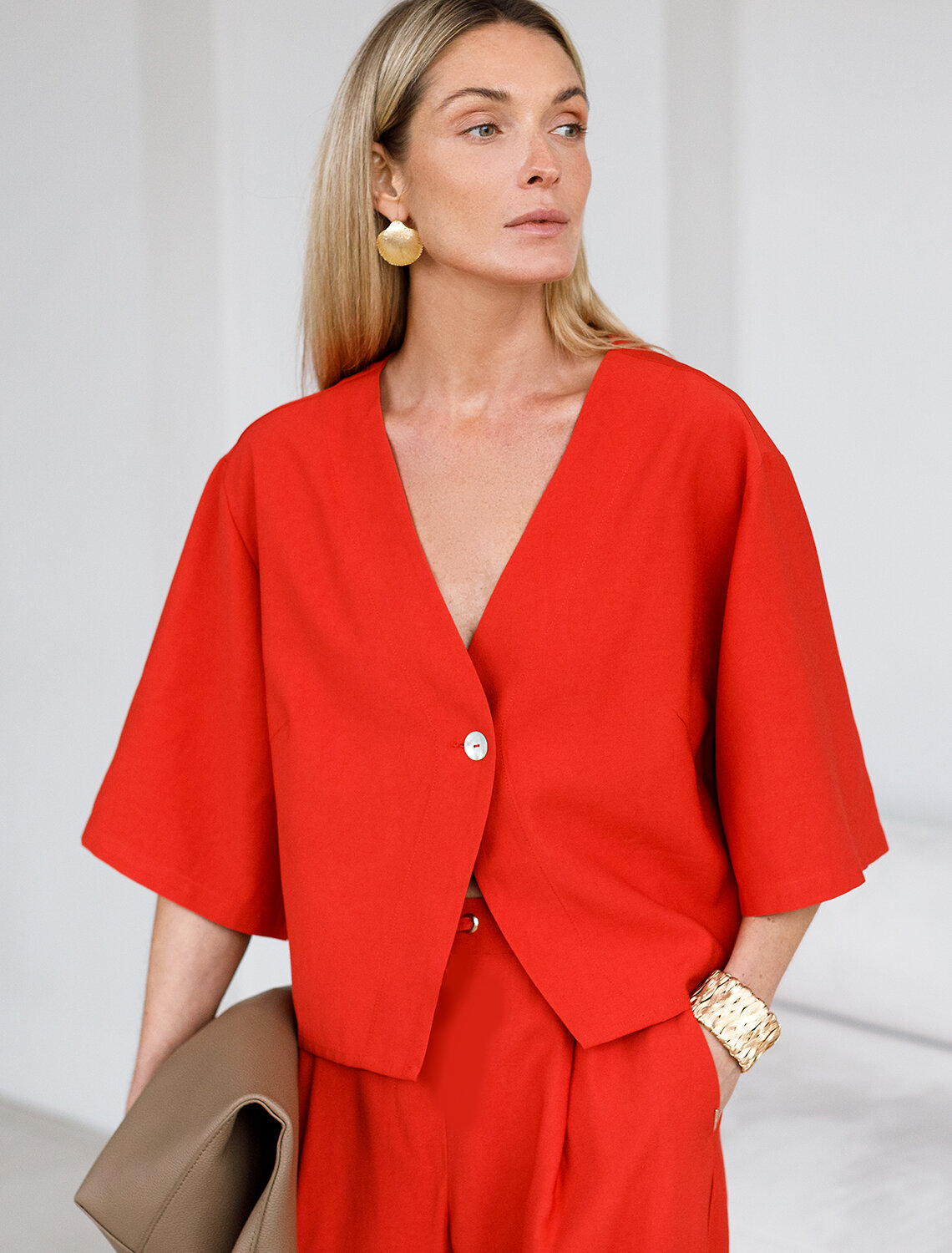 ст. цена2290руб.! VILATTE Блузка D29.266терракотовый