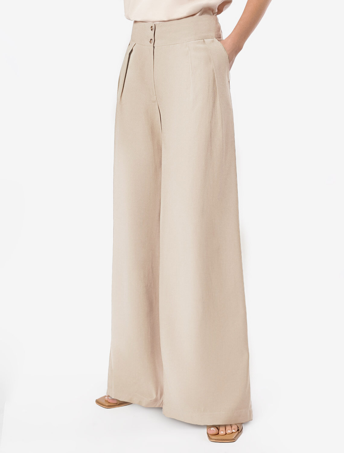 ст. цена2890руб.! VILATTE Брюки D24.267светло-бежевый