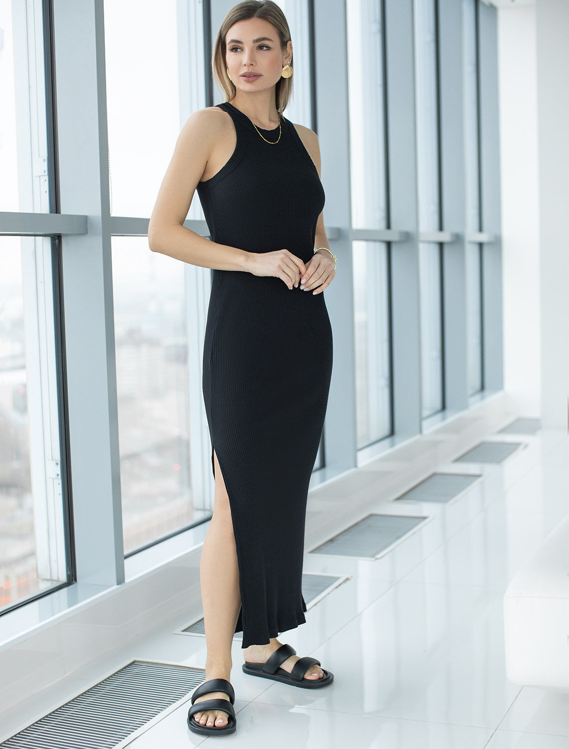 ст. цена1990руб.! VILATTE Платье D42.116черный