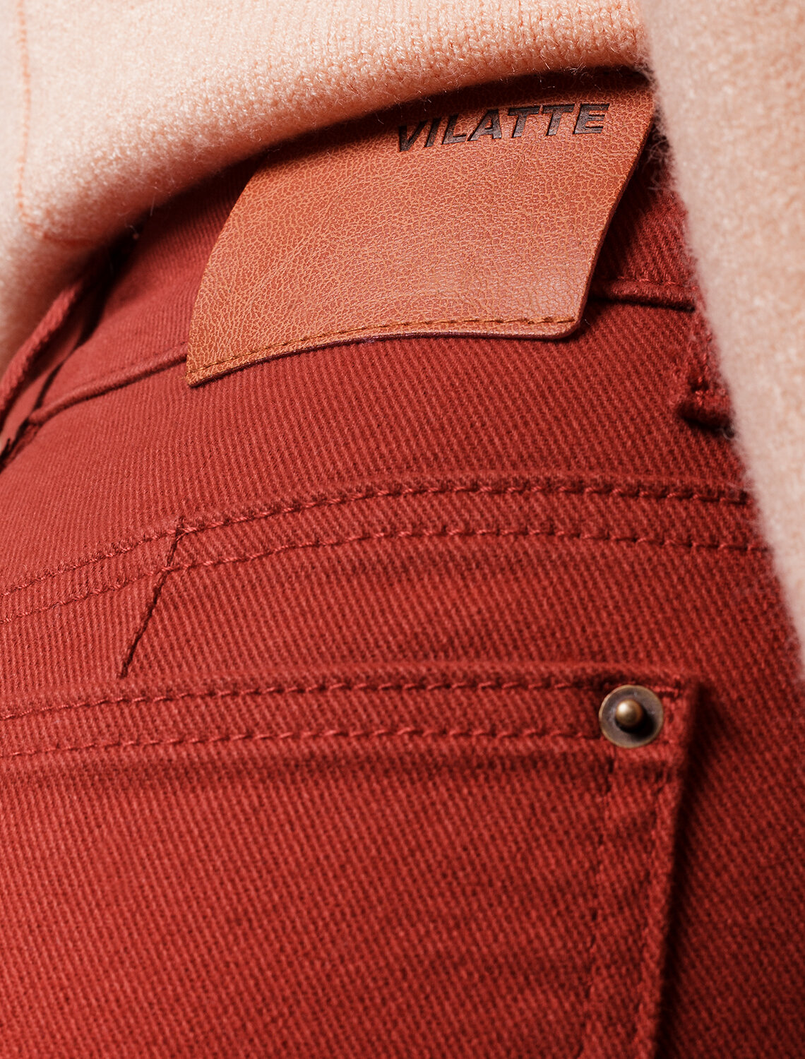 ст. цена2590руб.! VILATTE Брюки D24.229кирпичный